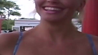 Amazing Alana Gets Naked in High Risk Flashing Spots