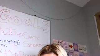 blonde teen pregnant girl has her pussy masturbated