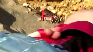 Sexy teen Carol enjoys a hot fuck session with her step dad on the beach