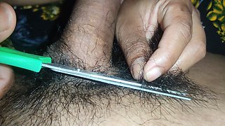 New Nepali Video. Shaving Dick Hair