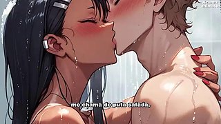 Nagatoro teasing and sitting on his senpais dick until his pussy cums - hentajoi challenge