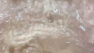 Wet Hairy Pussy, Hairy Legs and Armpits in the Bathtub