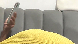 Petite Ebony Latina Milks Me with Her Soles