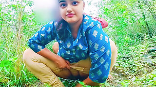 Indian Village Girl First Time Fuck Her Tight Pussy Outdoor Jungle Sex Video, Viral Mms XXX Video