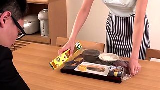 Cute amateur asian gives a wet blowjob