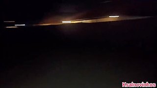 Redhead Wife Gives Blowjob on Beach Walk - Amateur Couple Outdoor Sex