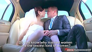 Horny bride mind-blowing porn clip