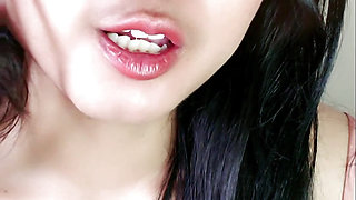 Asian girl naighty sluta masturbate almost caught by roomate