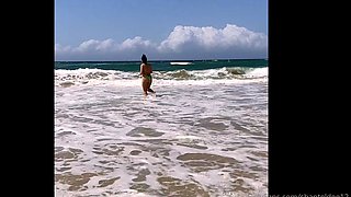 First time amateur brunette solo with dildo