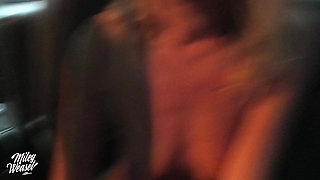 Blonde Amateur Miley Weasel Risky Public Fuck in a Car