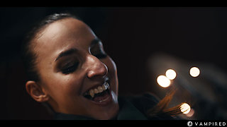 Cosplay Lesbian Vampire Sex - Bdsm Leather Girls in Lezdom Sub Dom Play Pussy Eating Session