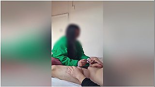 Mexican Beautician Works From Home With Naked And Satisfied Client