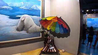 Art museum visit with big ass Thai GF got her horny for sex