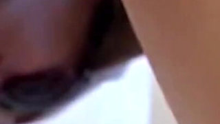 Horny chick loves anal masturbation in the bathroom