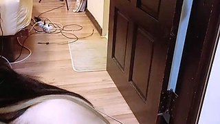 Wet tattooed raven babe Sahron with big boobs masturbates