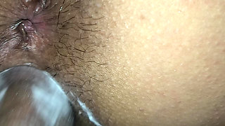 dare my cuckold to not the get a boner while rubbing his cock nd he endep up fucking me