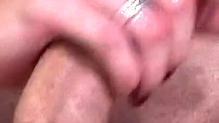 Blonde Slut Does Best Handjob with Squirting on Tits