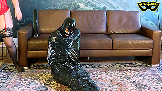 Mummified Slave Under Her Facesitting