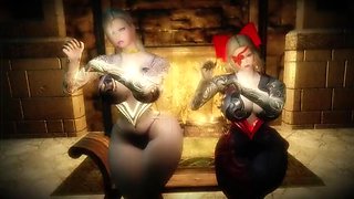 Skyrim Big Ass Succubus Bunny Girls Maids Spanking