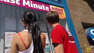 Hunt4k. sweetie gives fellow her throat and pussy for a summer