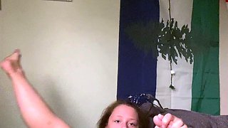 Big boob brunette masturbates on webcam