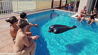 Pool Party with Our Rubber Toy