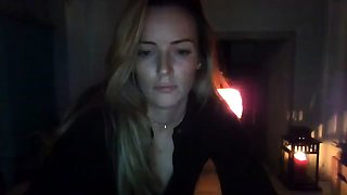 Curly Blonde Teen Records Solo Dildo Masturbation More at