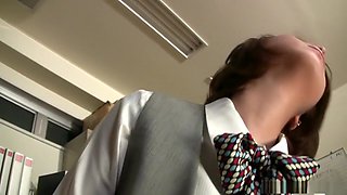 The Office Lady Tsubaki Makes Her Old Boss Cum Hardcore