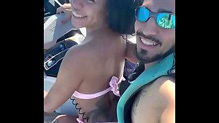 Young Wife Cheats on Husband with Jet Ski Instructor - Public Beach Sex
