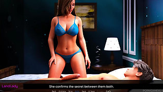 The Landlady's Sensual Teasing Test - Measuring My Cum - Part 4 - Suzinak - by Porn Game 4u