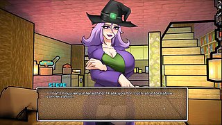 HornyCraft parody where the swamp witch gives a mind-blowing handjob and oral delight
