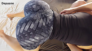 StepSis Bubble Butt in Tight Shorts Made Me Cum Twice