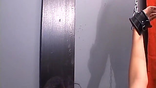 Bound Mature MILF Drains Cock While Clamped and Restrained