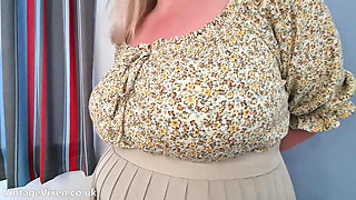Sexy Jane Teases in Bra and Pantyhose