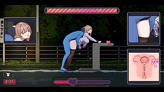 Big-titted Supermarket Clerk Adult Rendezvous - Pixel Anime porn Game Sequences