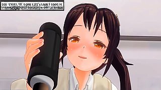 Oral job, asian, 2d