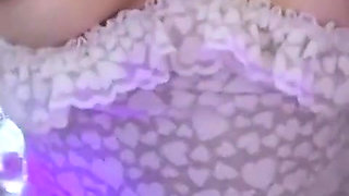 Hot Latina Gets Wet and Masturbates on Her Friend's Bed