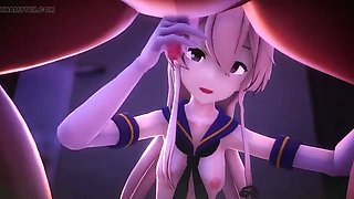 Japanese Hentai 3D Handjob in Bathroom with Panties and Hogtied Velvixian