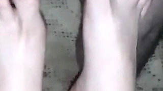 Part_2 Cute Neighbor Knows My Foot Fetish and Offered Me a Footjob to Let Her Play Video Games