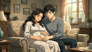 Stepson seduce her pregnent stepmom and creampie in her big ass