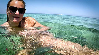 Real-life Underwater Sex in the Ocean?! Private Vacation Pussy Insemination!